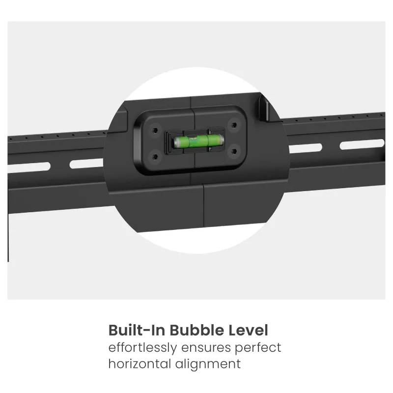 Equip Suporte de parede para TV de 37-86 polegadas sem perfuração com 1 articulação, 60 kg, preto