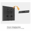 Equip Suporte de parede para TV de 37-86 polegadas sem perfuração com 1 articulação, 60 kg, preto
