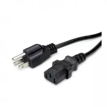 VALUE Cabo de alimentação IEC 60320 C13 para NEMA 5-15 (M) 125 V - 1,8 m - preto