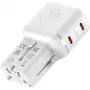 VALUE Carregador de viagem USB, EU/UK/US, 2x USB-C, 45W