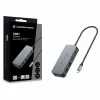 CONCEPTRONIC adaptador de USB-C para 2x Gigabit Ethernet + 2x USB-A 3.2 Gen 1, 0,3m, cinzento