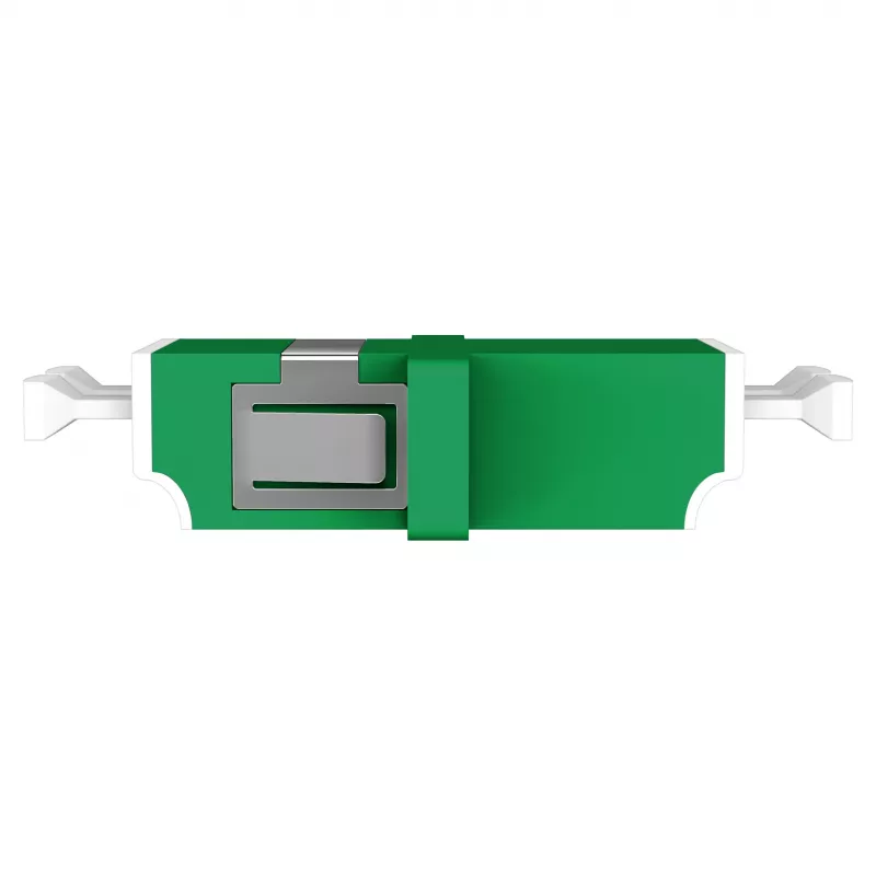 EFB Elektronik 53343.32 acoplador de fibra ótica LC/APC Duplex, OS2 monomodo, verde, com obturador