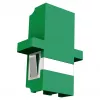 EFB Elektronik 53343.32 acoplador de fibra ótica LC/APC Duplex, OS2 monomodo, verde, com obturador