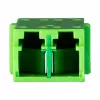 EFB Elektronik 53519.2 acoplador de fibra ótica LC/APC Duplex, monomodo, verde