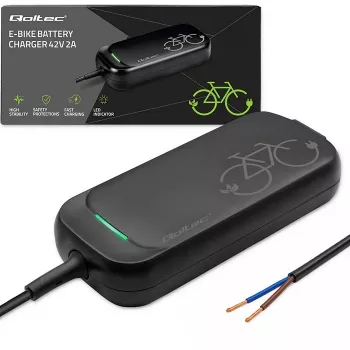 Qoltec Carregador para e-bike 36V 42V 2A sem ficha