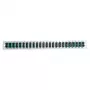 EFB Elektronik Painel frontal montado com 24 x acoplador SC duplex OM3 vertical, preto