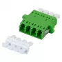 EFB Elektronik 53353.32 acoplador de fibra ótica LC/APC Quad, OS2 monomodo, verde, com obturador