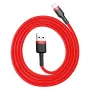 Baseus CALKLF-C09 Cabo USB-A para Lightning 2 m vermelho