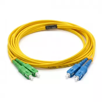 EFB-ELEKTRONIK Cabo Patch de Fibra Ótica LC/APC para LC/UPC Monomodo OS2 9/125µm 5m Amarelo