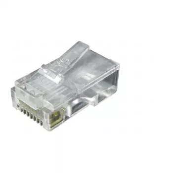 EFB-Elektronik Ficha Modular RJ45 UTP E-MO 8/8 SR, 100 unid., transparente