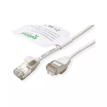 ROLINE GREEN Cabo Patch U/FTP Cat.6A (Class EA), LSOH, Slim, Branco, 1,5 m