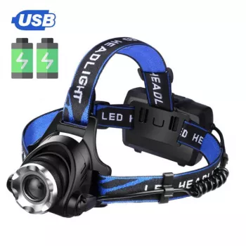 Extralink EFL-057 Loki Lanterna de Cabeça LED, Carregamento USB, 350 Lúmenes, Sensor de Movimento