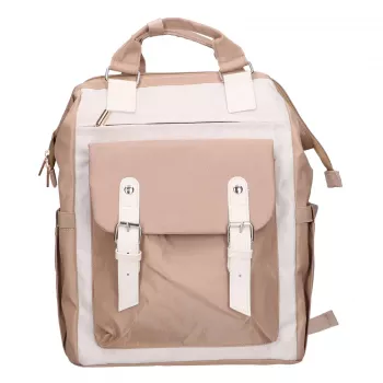 Black Forest KM02 Beige Mochila de Viagem de Cabine 40x30x15 cm + Bolsa de Higiene