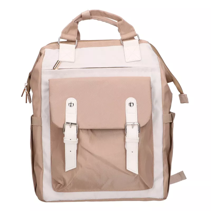 Black Forest KM02 Beige Mochila de Viagem de Cabine 40x30x15 cm + Bolsa de Higiene