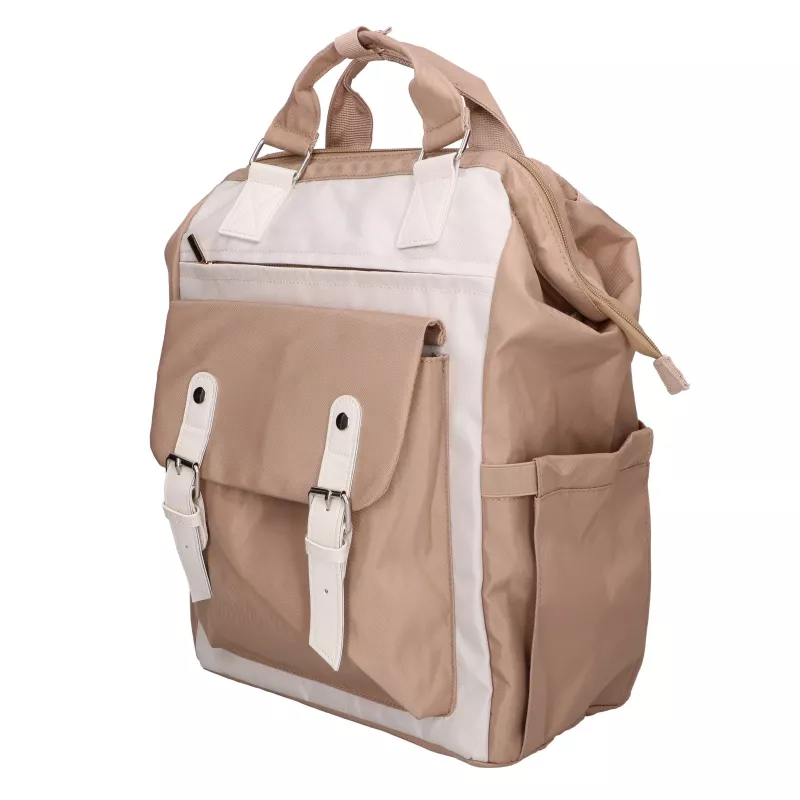 Black Forest KM02 Beige Mochila de Viagem de Cabine 40x30x15 cm + Bolsa de Higiene