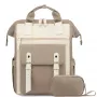 Black Forest KM02 Beige Mochila de Viagem de Cabine 40x30x15 cm + Bolsa de Higiene