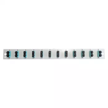 EFB Elektronik Painel Frontal Equipado 12x SC Duplex OM3 Vertical Preto