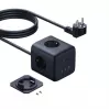 Baseus EnerFill FA11 Cubo de Tomada 67W, 3x Tomadas EU, 1x USB-C, 1x USB-A, 1,5 m, Preto