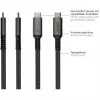 GoodConnections Cabo de Ligação USB-C 2.0 (ST-ST) 3m Revestimento Têxtil 240W Antracite