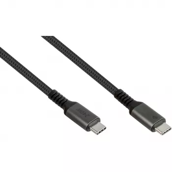 GoodConnections Cabo de Ligação USB-C 2.0 (ST-ST) 3m Revestimento Têxtil 240W Antracite