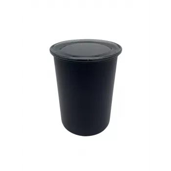 Airscape Recipiente de aroma em aço inoxidável médio, preto mate