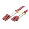 ROLINE Cabo de fibra ótica OM4 50/125µm LC/LC reforçado com aço LSOH violeta 7 m