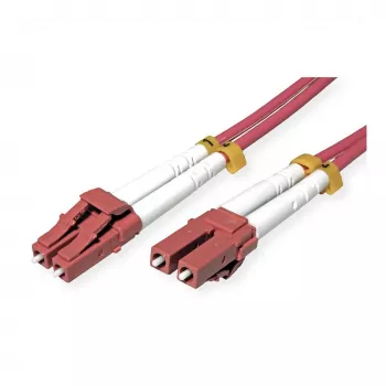 ROLINE Cabo de fibra ótica OM4 50/125µm LC/LC reforçado com aço LSOH violeta 7 m