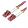 ROLINE Cabo de fibra ótica OM4 50/125µm LC/LC reforçado com aço LSOH violeta 7 m
