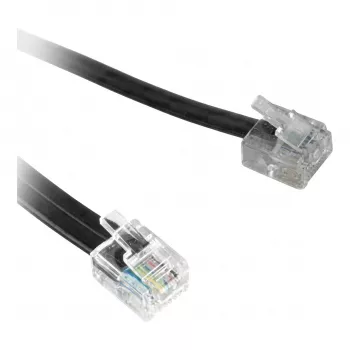 Synergy21 Cabo adaptador de telefone TAE-F para RJ11/RJ12, 0,2 m, branco, bulk