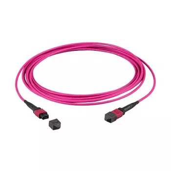 EFB-Elektronik Cabo de patch MTP fêmea para MTP fêmea 12 fibras OM4, LSZH, violeta erika, tipo B, 2m