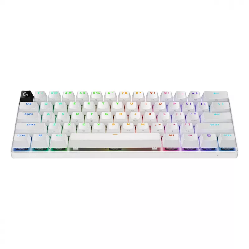 Logitech G PRO X 60 LIGHTSPEED Teclado de gaming sem fios 60% compacto - tátil - branco - QWERTY International English