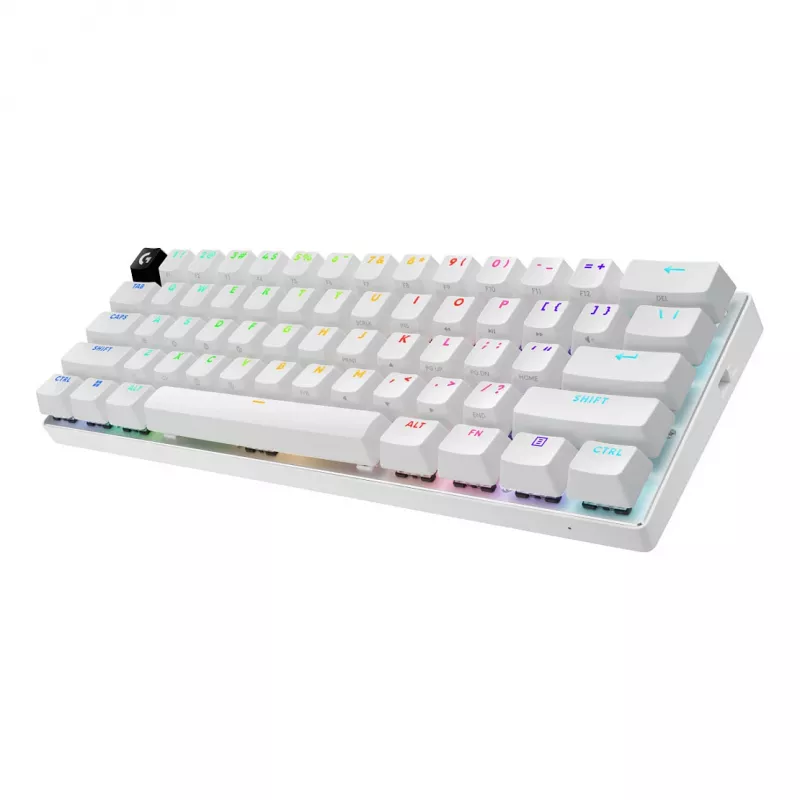 Logitech G PRO X 60 LIGHTSPEED Teclado de gaming sem fios 60% compacto - tátil - branco - QWERTY International English