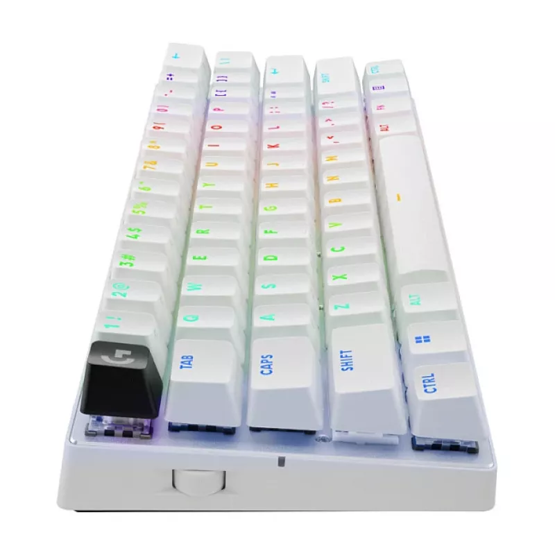 Logitech G PRO X 60 LIGHTSPEED Teclado de gaming sem fios 60% compacto - tátil - branco - QWERTY International English