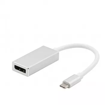 VALUE Adaptador de vídeo USB3.2 Gen2 USB-C para DisplayPort 4K60Hz alumínio