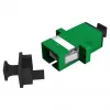 EFB Elektronik acoplador de fibra ótica SC/APC simplex monomodo com tampa de proteção contra pó, verde, ferrula cerâmica de zircónio
