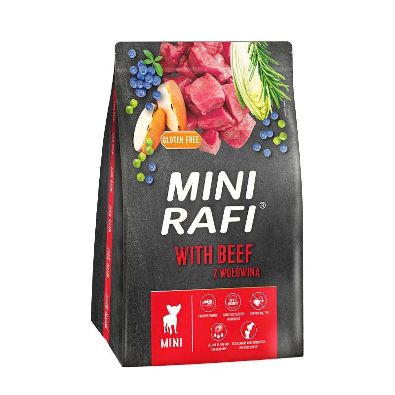 Dolina Noteci RAFI Mini com vaca - alimento seco para cães - 3 kg