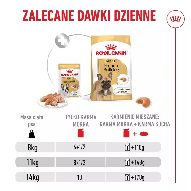 ROYAL CANIN French Bulldog Adult Digestive Health Loaf caixa - alimento húmido para cães - 12x85g