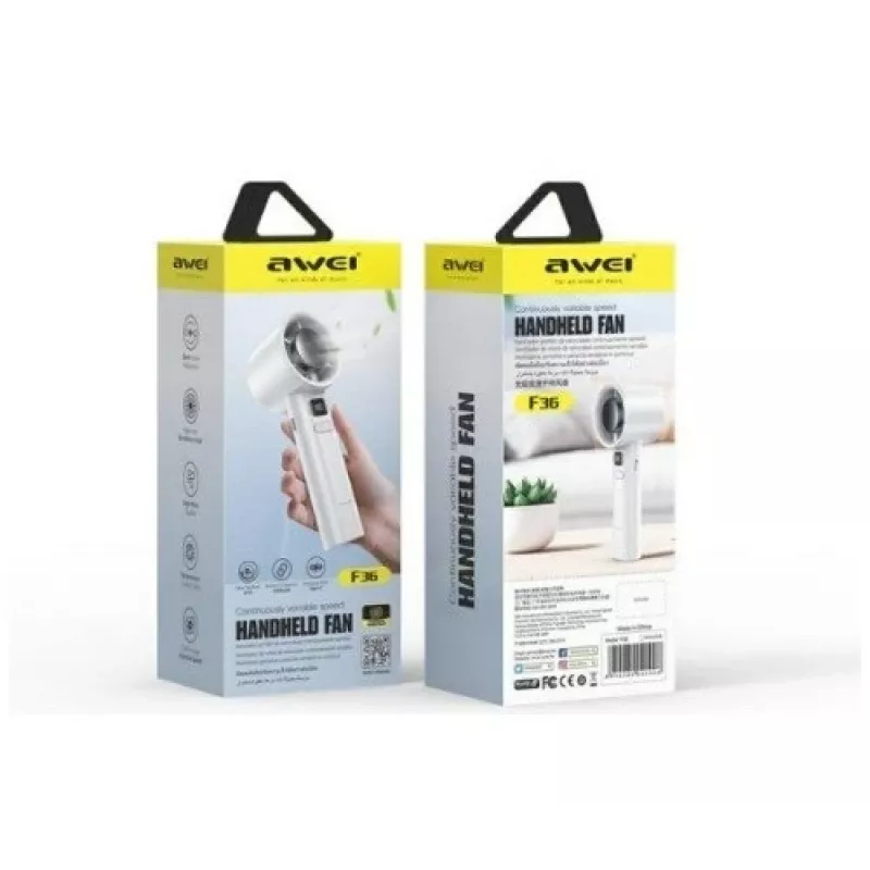 AWEI F36 mini ventoinha 2200mAh branco