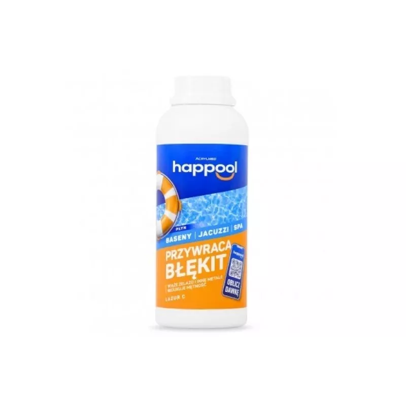 Acrylmed Lazur C clarificador de água de piscina, 1 L