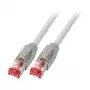 EFB-Elektronik cabo patch RJ45 Cat.6A S/FTP LSZH Dätwyler 7702 TM21 cinzento 10m