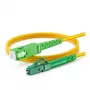 EFB Elektronik cabo patch simplex SC/APC monomodo OS2 G.657.A2 1m amarelo LSZH