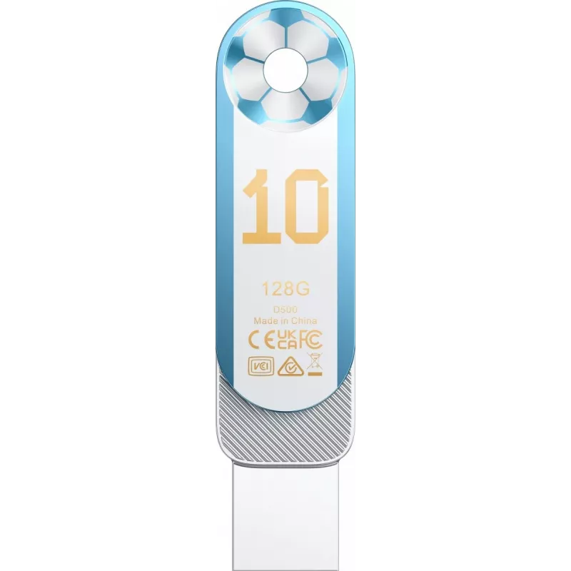 Lexar Dual D500 128GB USB-C/A 3.2 pen drive 400/360MB/s branco