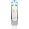 Lexar Dual D500 128GB USB-C/A 3.2 pen drive 400/360MB/s branco