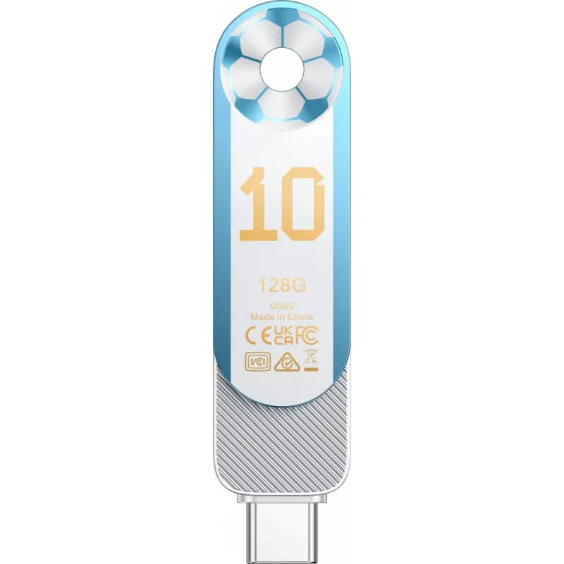 Lexar Dual D500 128GB USB-C/A 3.2 pen drive 400/360MB/s branco