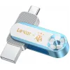 Lexar Dual D500 128GB USB-C/A 3.2 pen drive 400/360MB/s branco