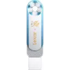 Lexar Dual D500 128GB USB-C/A 3.2 pen drive 400/360MB/s branco