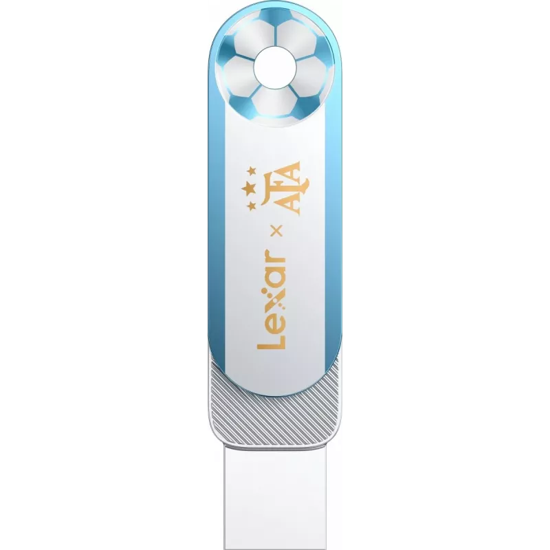 Lexar Dual D500 128GB USB-C/A 3.2 pen drive 400/360MB/s branco