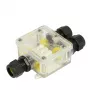 Synergy21 conector de cabo exterior caixa IP68 3 portas transparente