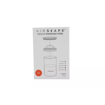 Airscape® recipiente de aço inoxidável para conservar café médio, vermelho sinal mate