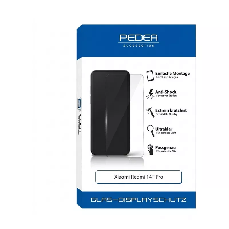 PEDEA protetor de ecrã de vidro temperado para Xiaomi Redmi 14T (12270002)